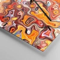 Clock face with lines