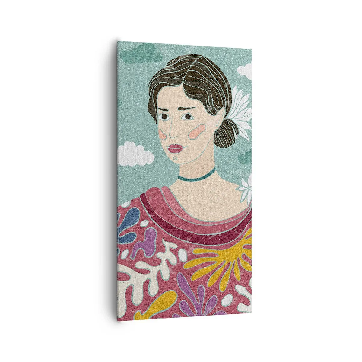 Canvas picture - With a Melancholic Look - 65x120 cm