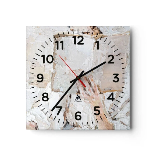 Wall clock - Clock on glass - In Another World - 40x40 cm