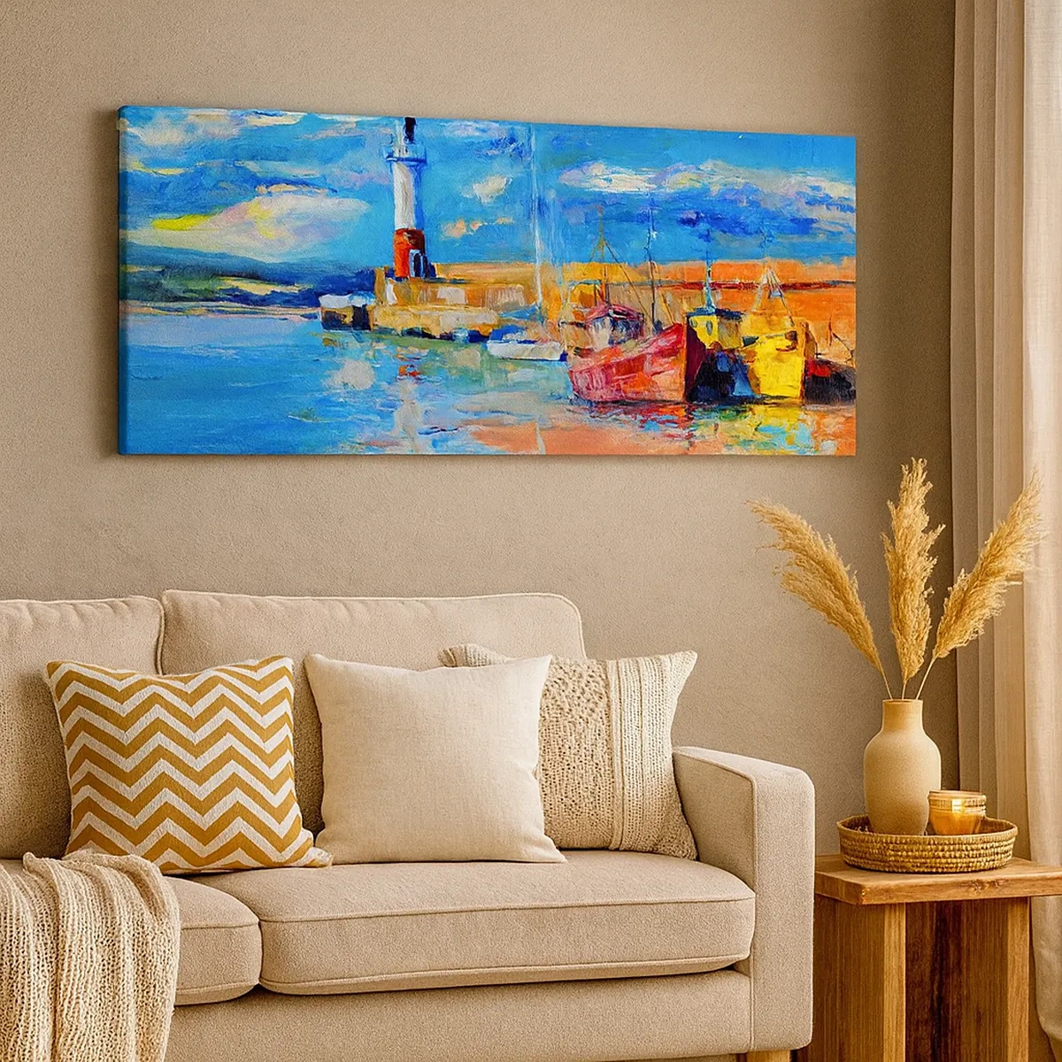 Canvas picture - Afternoon in a Rainbow Bay - 30x30 cm