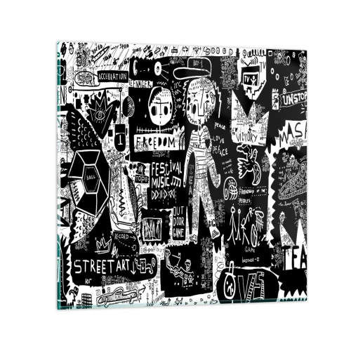 Glass picture - Rights and Joys of Youth - 60x60 cm