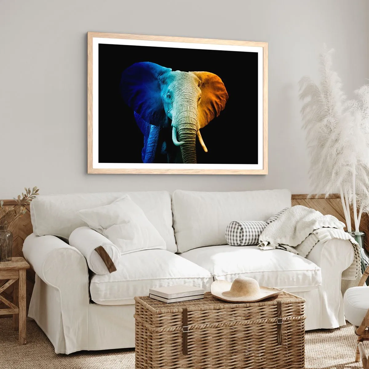 Poster in light oak frame - Eccentric, Not a Weirdo - 100x70 cm