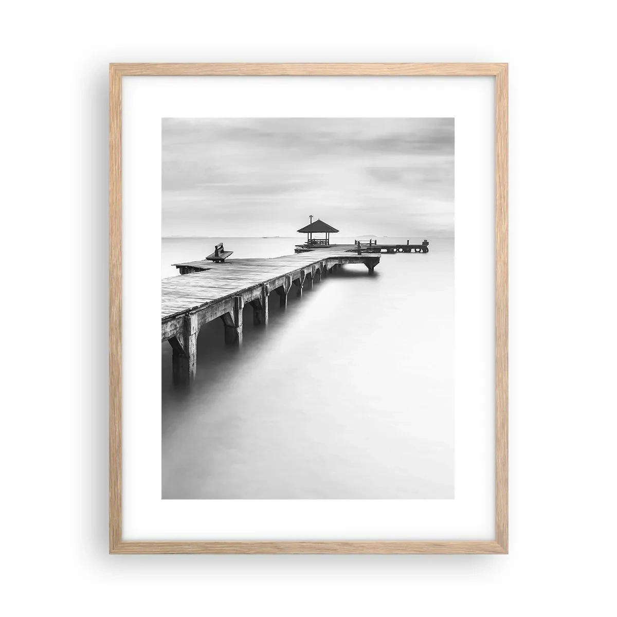 Poster in light oak frame - Into the Distance - 40x50 cm