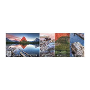 Photo Wallpaper Sample Standard Eco - Heat and Cold - Landscape, Mountains, Forest - 100x30 cm