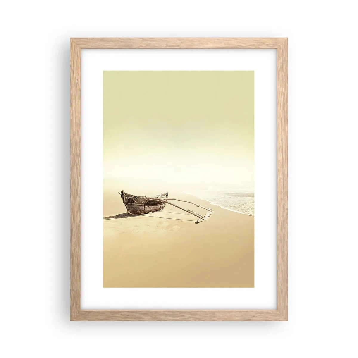 Poster in light oak frame - Throwback to South Seas - 30x40 cm