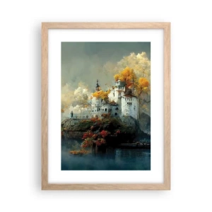 Poster in light oak frame - Beginning of a Romantic Tale - 30x40 cm