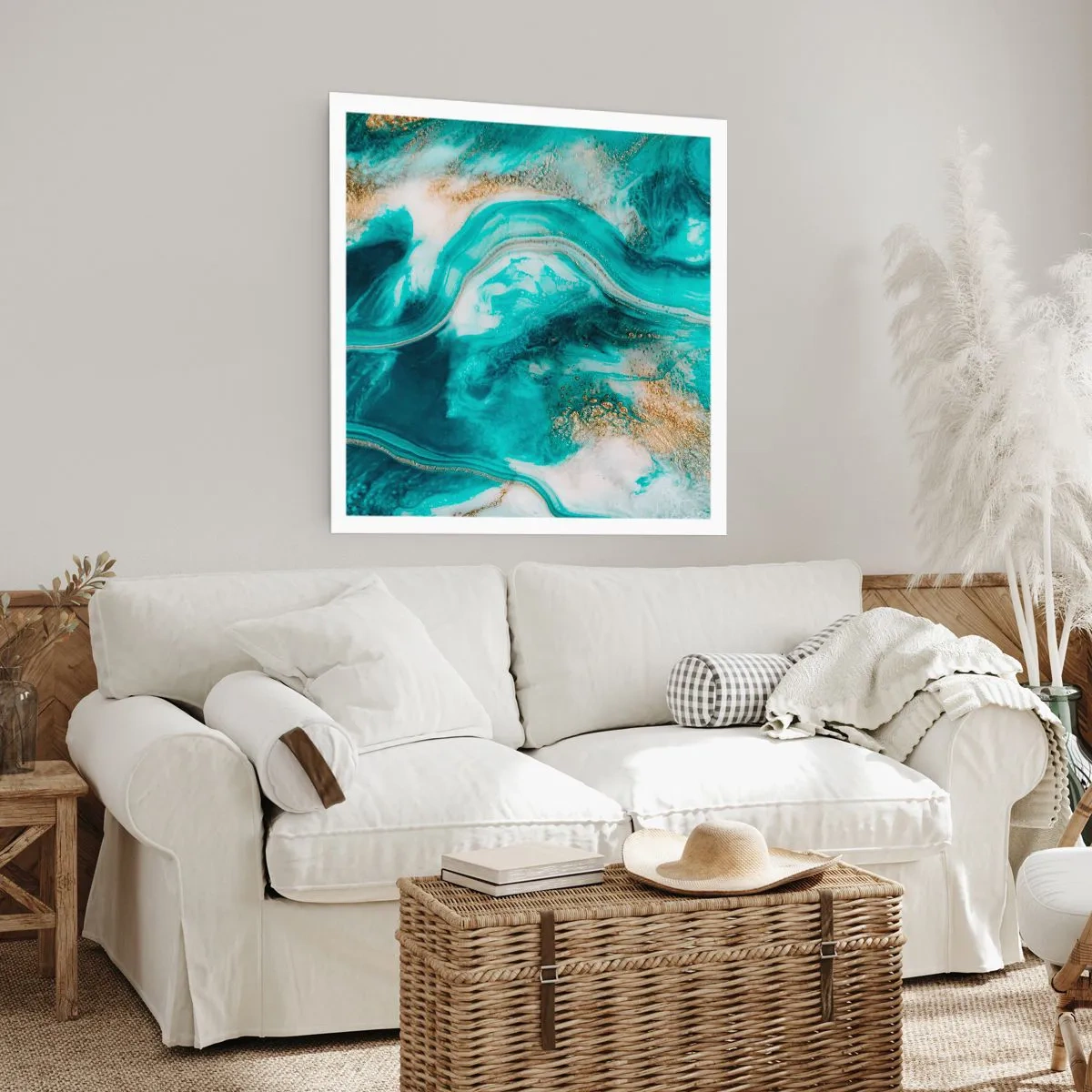 Poster - River of Gold - 40x40 cm
