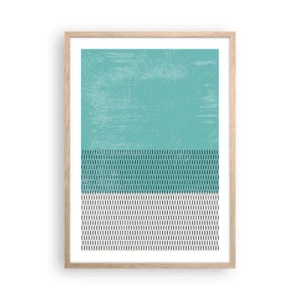 Poster in light oak frame - Balanced Composition - 50x70 cm