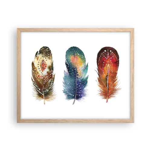 Poster in light oak frame - Rituals, Customs, Secrets - 50x40 cm