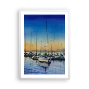 Poster in white frmae - The End of a Good Day - 50x70 cm