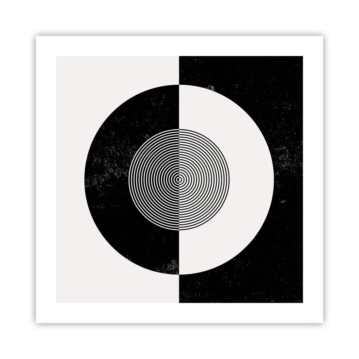 Poster - Harmony in Black and White - 50x50 cm