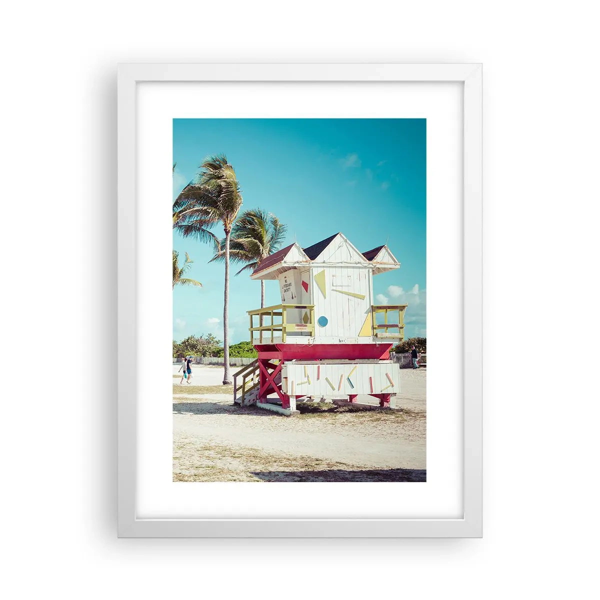 Poster in white frmae - Beautiful Day before You - 30x40 cm