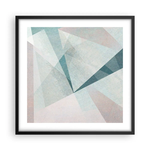 Poster in black frame - Calmly but Dynamically - 50x50 cm