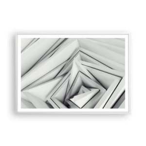 Poster in white frmae - Acute Angles Budding - 100x70 cm