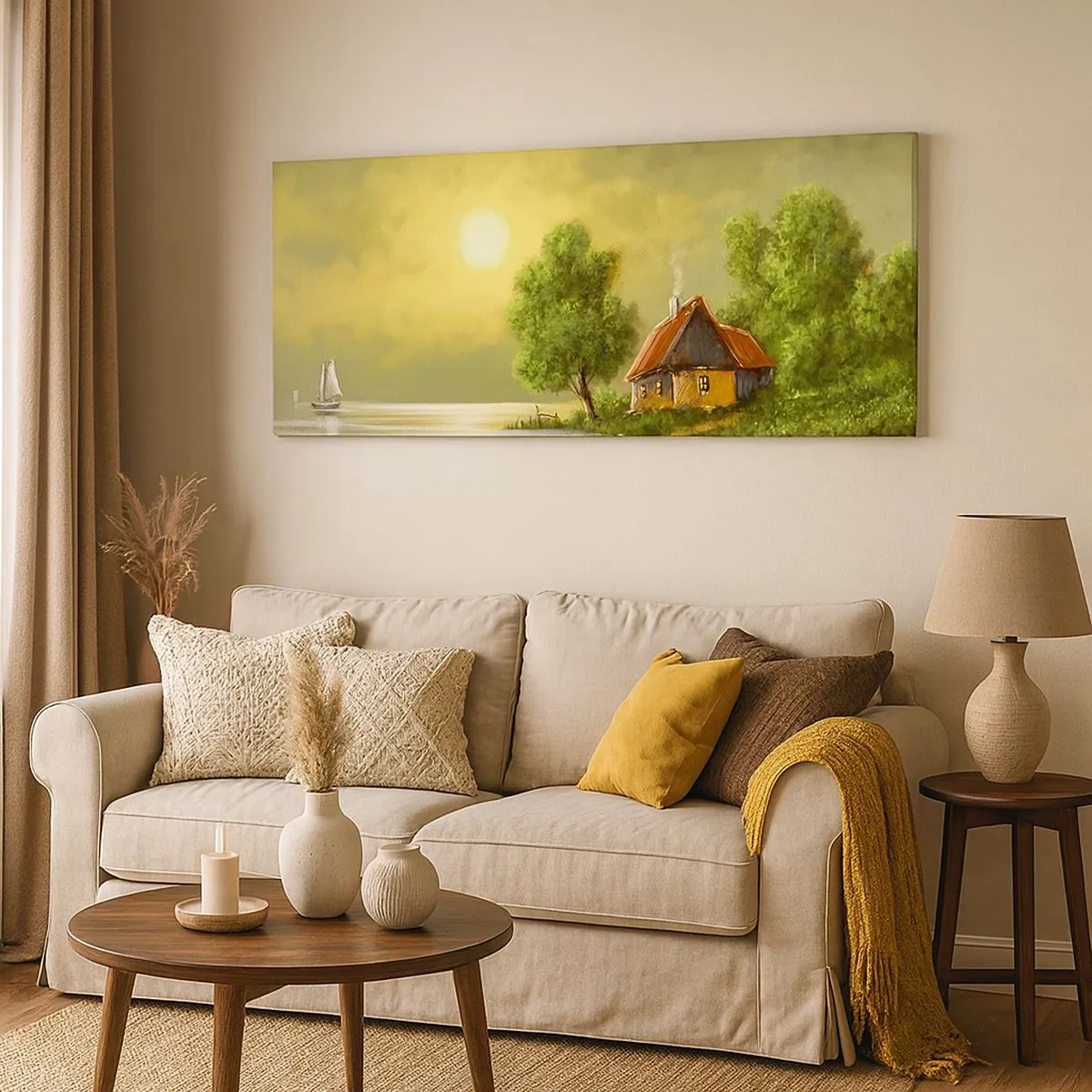 Canvas picture - Pretty As a Picture - 100x40 cm