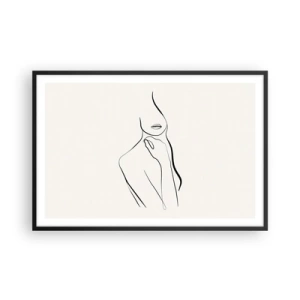 Poster in black frame - Wave of Melancholy - 91x61 cm