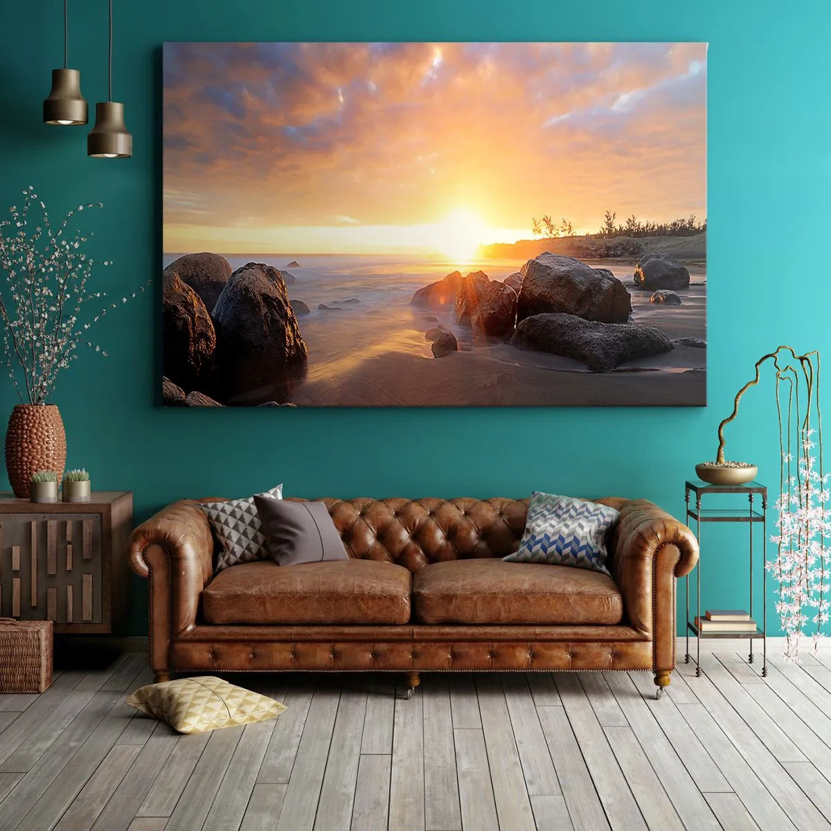 Canvas picture - Shiny Breeze of the Evening - 100x70 cm