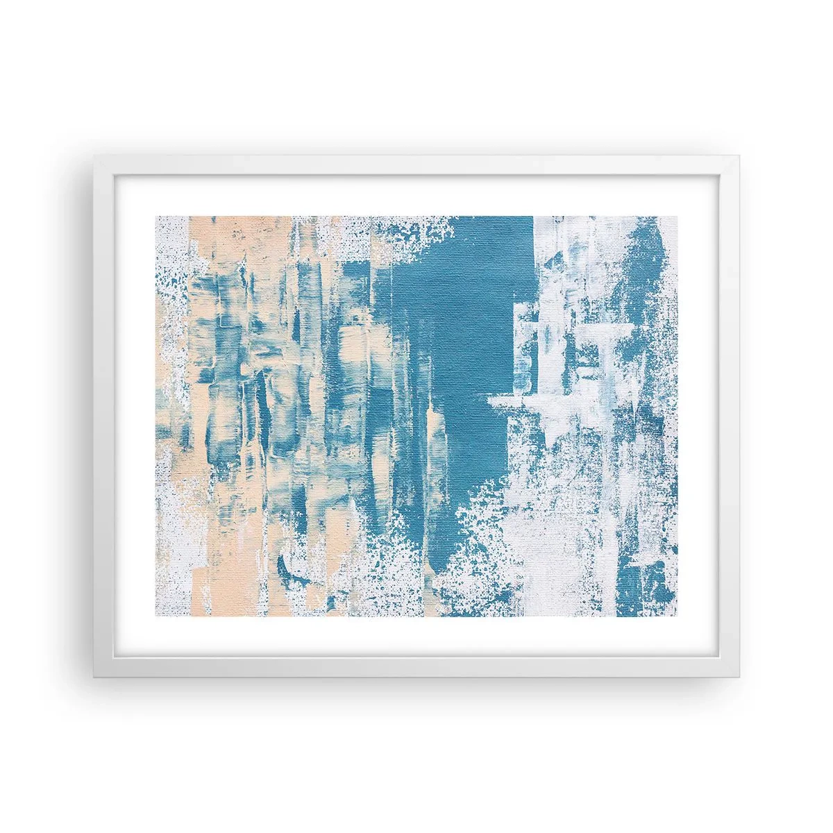 Poster in white frmae - Through an Icicle - 50x40 cm