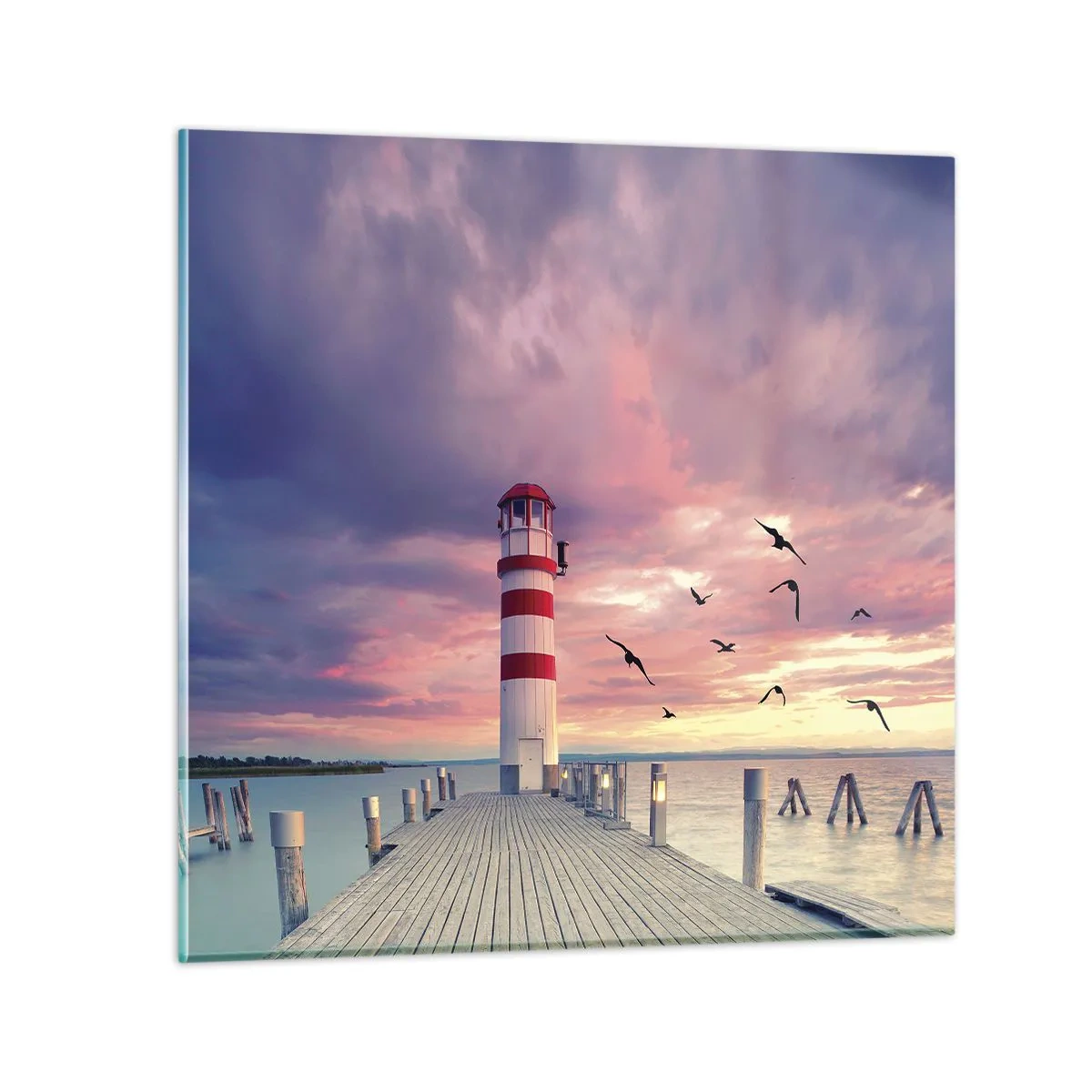 Glass picture - Time for Port - 40x40 cm