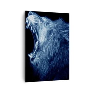 Canvas picture - Flaming Rage of a King - 70x100 cm