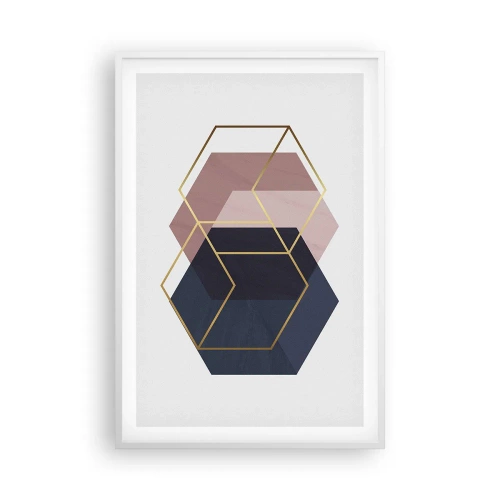 Poster in white frmae - Power of Simplicity - 61x91 cm