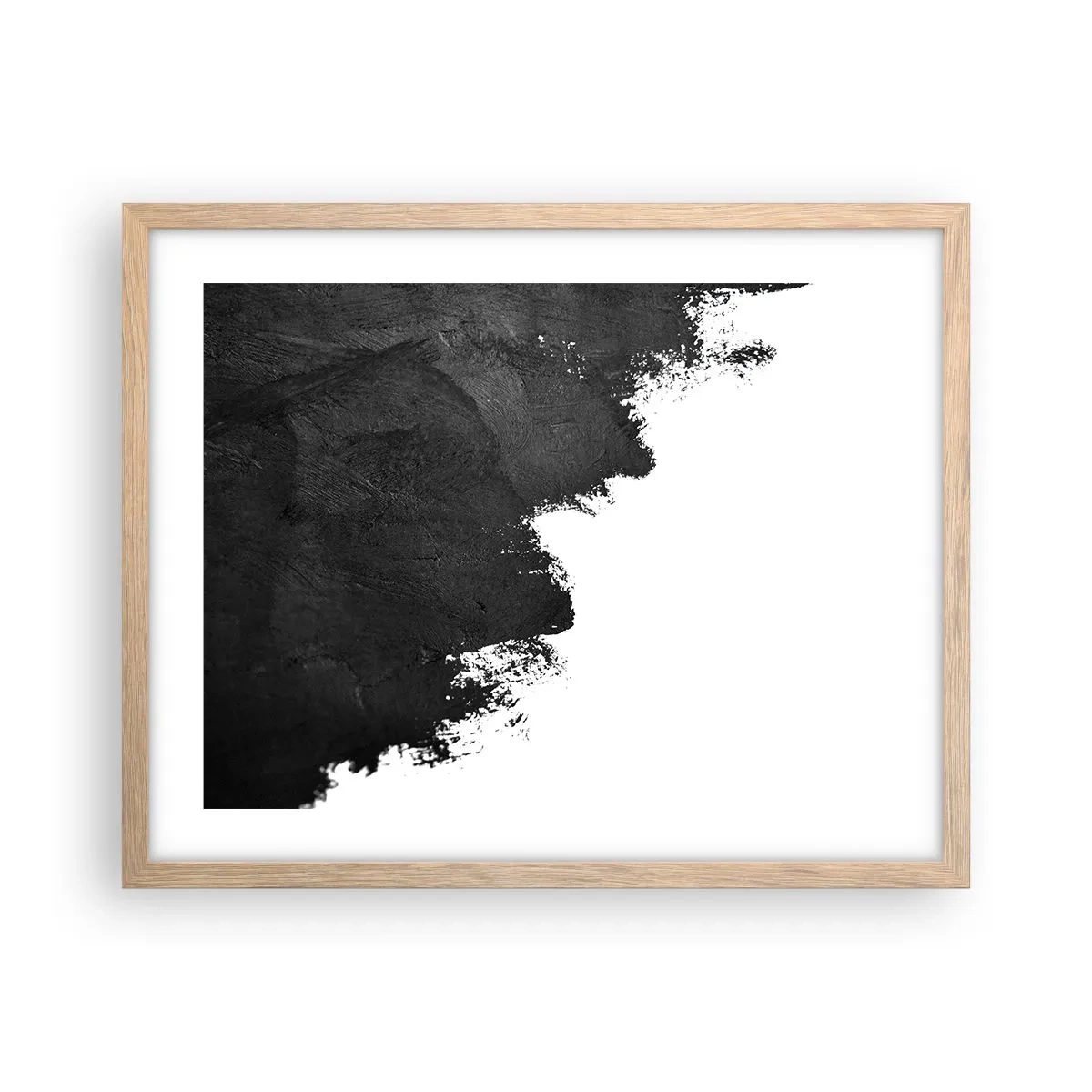 Poster in light oak frame - Elements: Earth - 50x40 cm