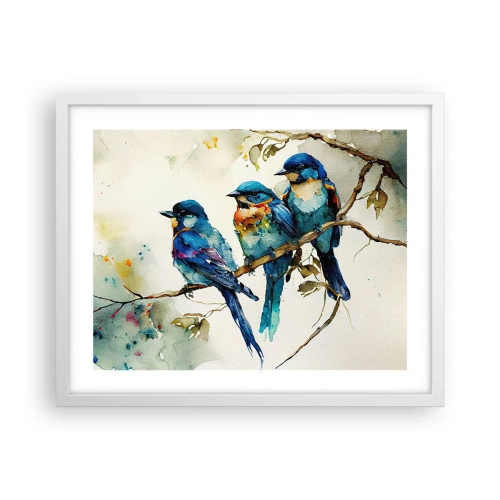 Poster in white frmae - Is It Offended? - 50x40 cm