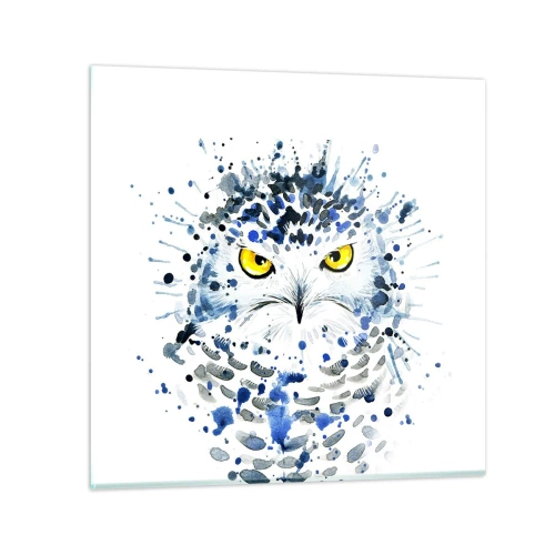 Glass picture - Straight in the Eyes - 30x30 cm