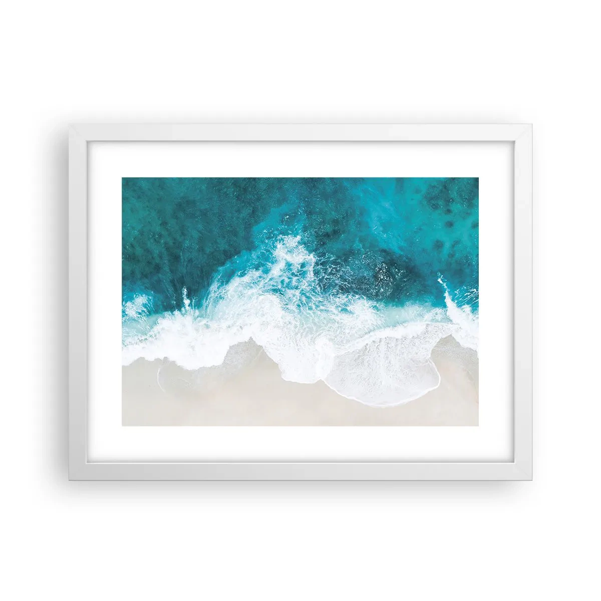 Poster in white frmae - Natural Caress - 40x30 cm