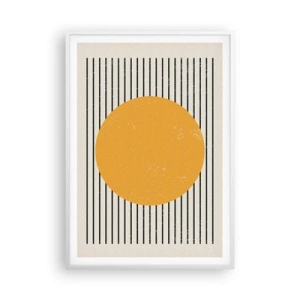 Poster in white frmae - Power of Simplicity - 70x100 cm
