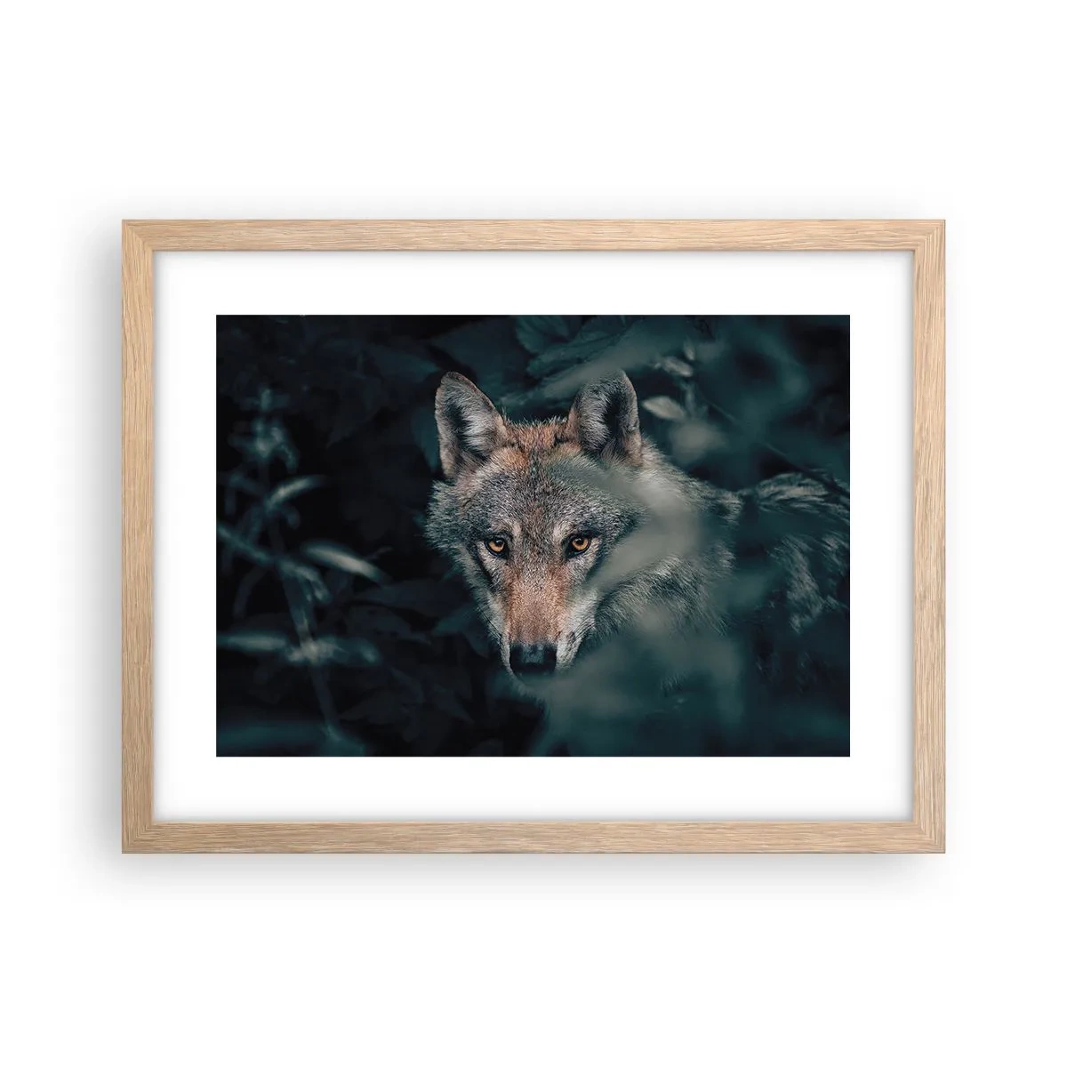 Poster in light oak frame - Hunter - 40x30 cm