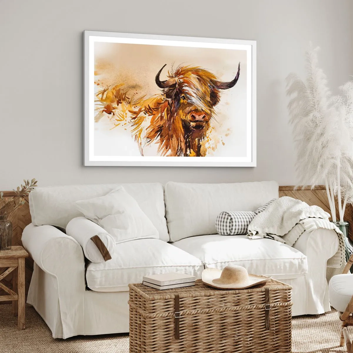 Poster in white frmae - Pride of a Hunter - 70x50 cm