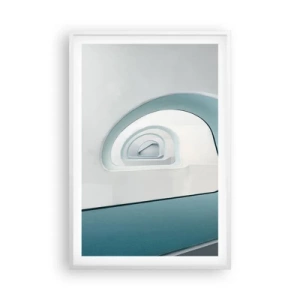 Poster in white frmae - To the Bottom of Blue - 61x91 cm