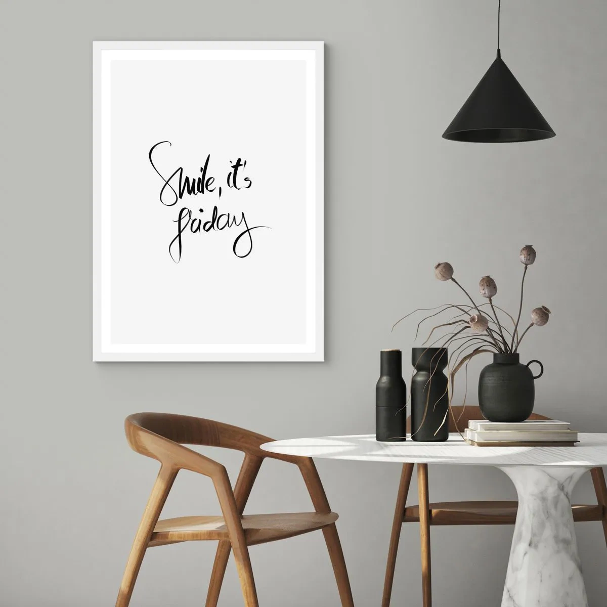 Poster in white frmae - True Joy - 40x50 cm