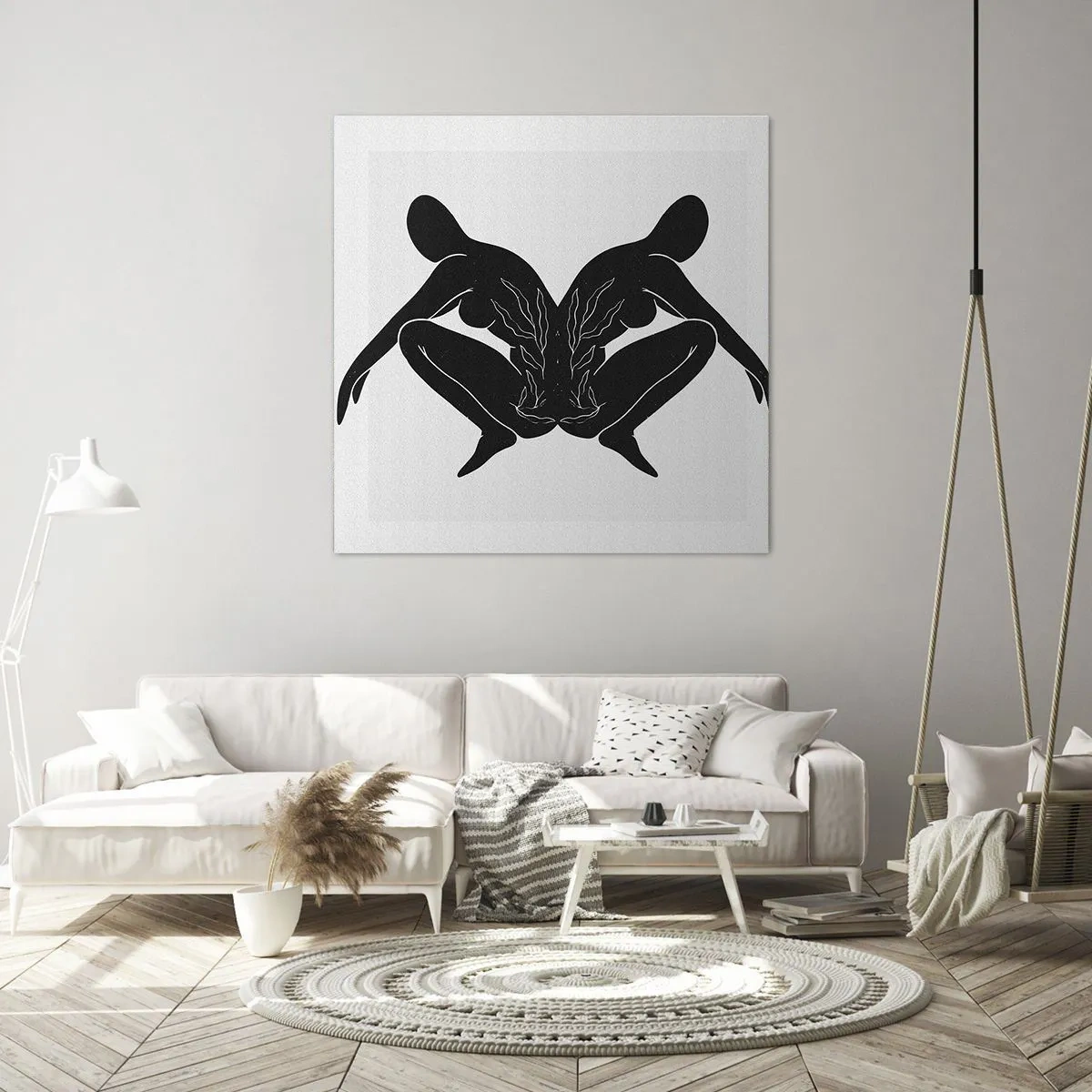 Canvas picture - Mutual Soul - 70x70 cm