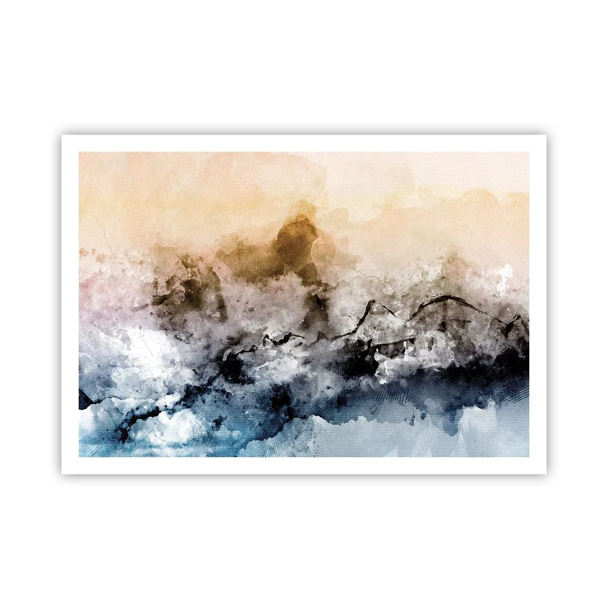 Poster - Drowned in Fog - 100x70 cm