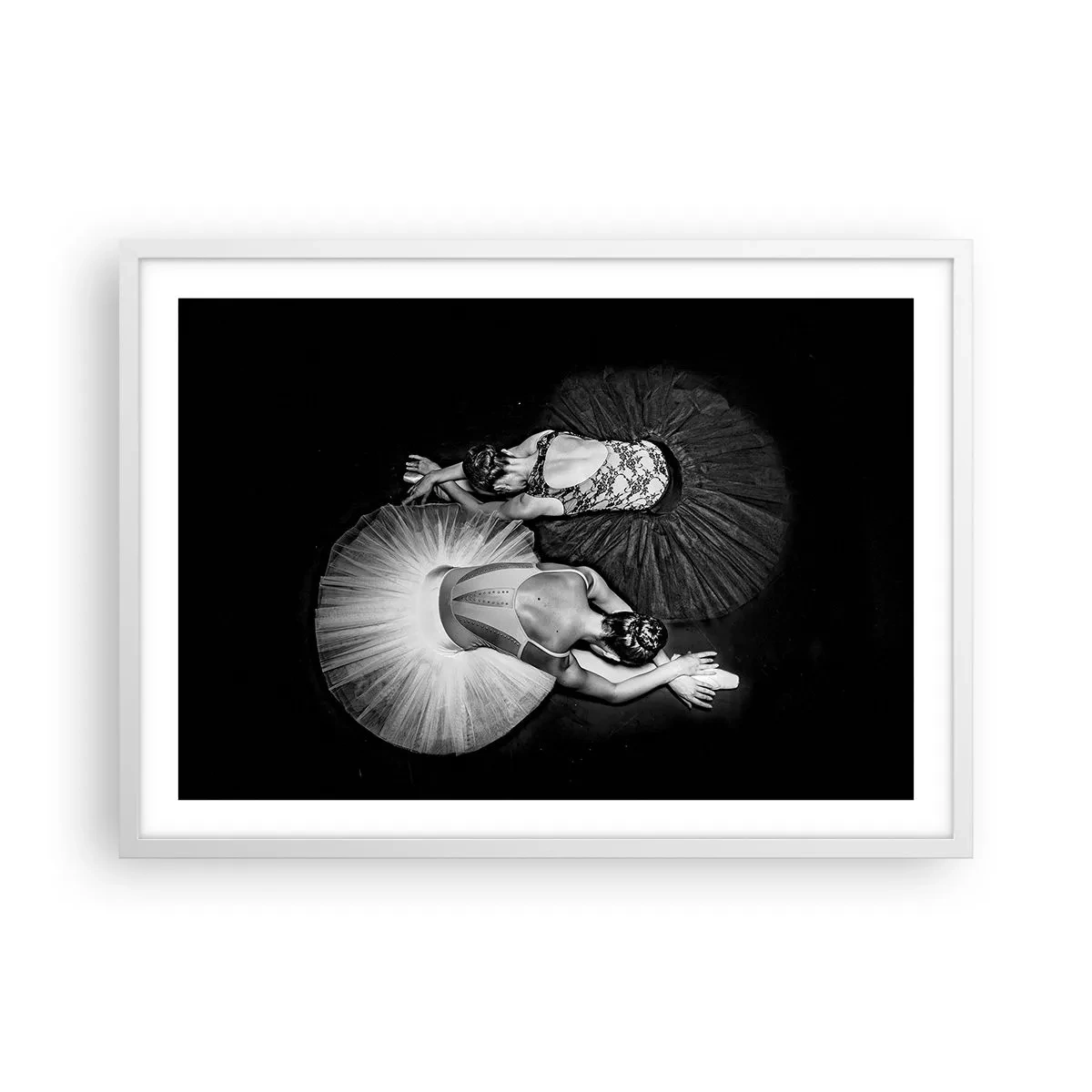 Poster in white frmae - Yin and Yang - Ideal Balance - 70x50 cm