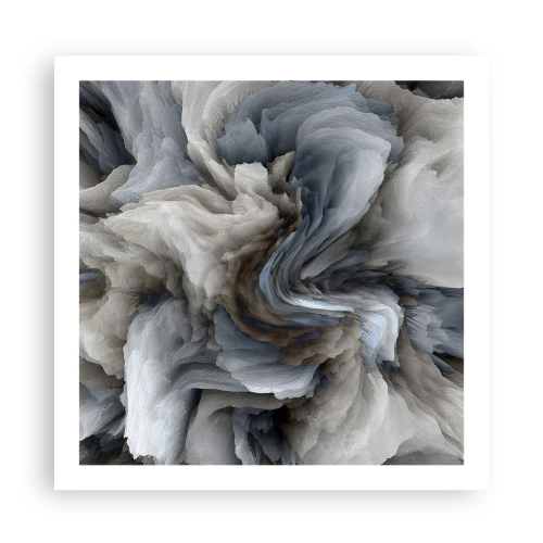 Poster - Stone and Flower - 60x60 cm