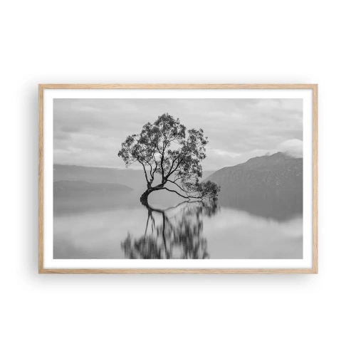 Poster in light oak frame - There Is Such Country - 91x61 cm