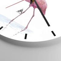 Clock face with lines