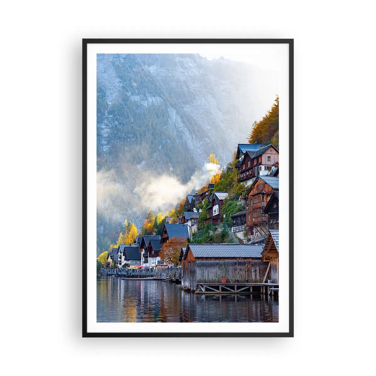 Poster in black frame - Alpine Atmosphere - 70x100 cm