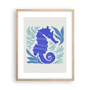 Poster in light oak frame - In Underwater Meadow - 40x50 cm