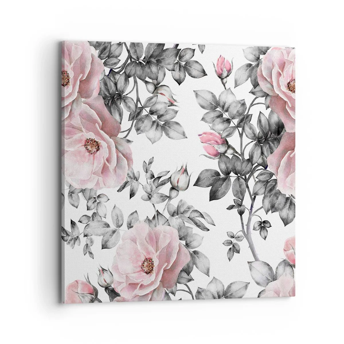 Canvas picture - Getting Lost in Rose Flowers - 70x70 cm