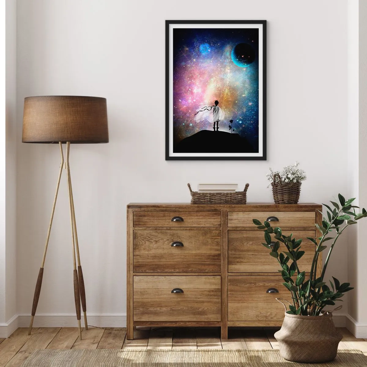 Poster in black frame - Little Prince - 61x91 cm