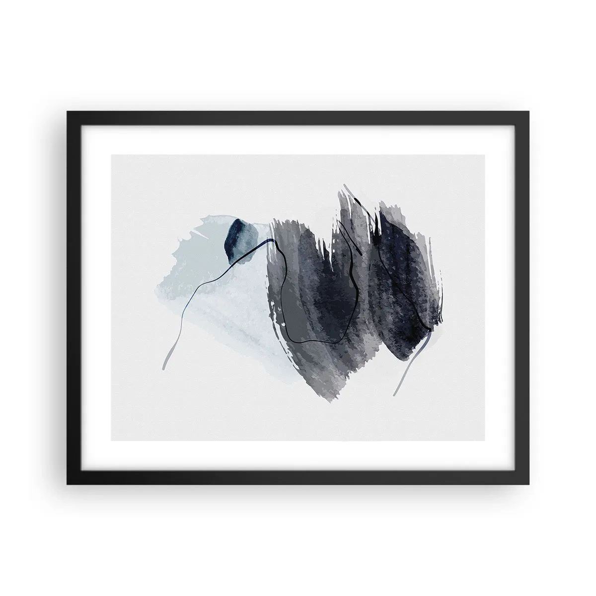 Poster in black frame - Intensity and Movement - 50x40 cm