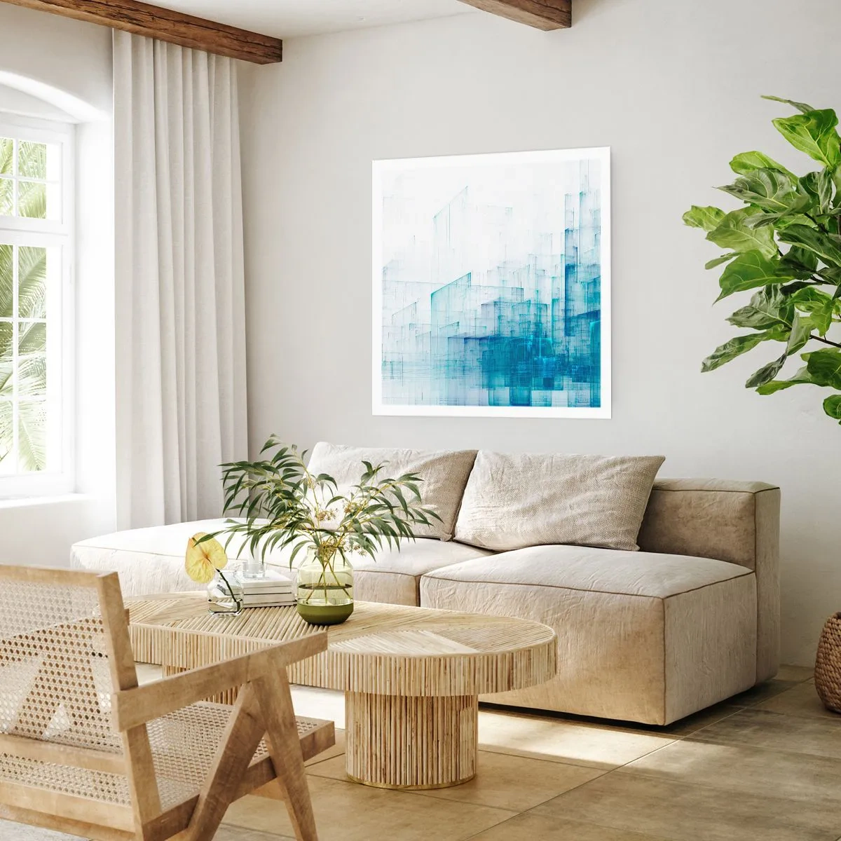 Poster - And There Was Space - 40x40 cm