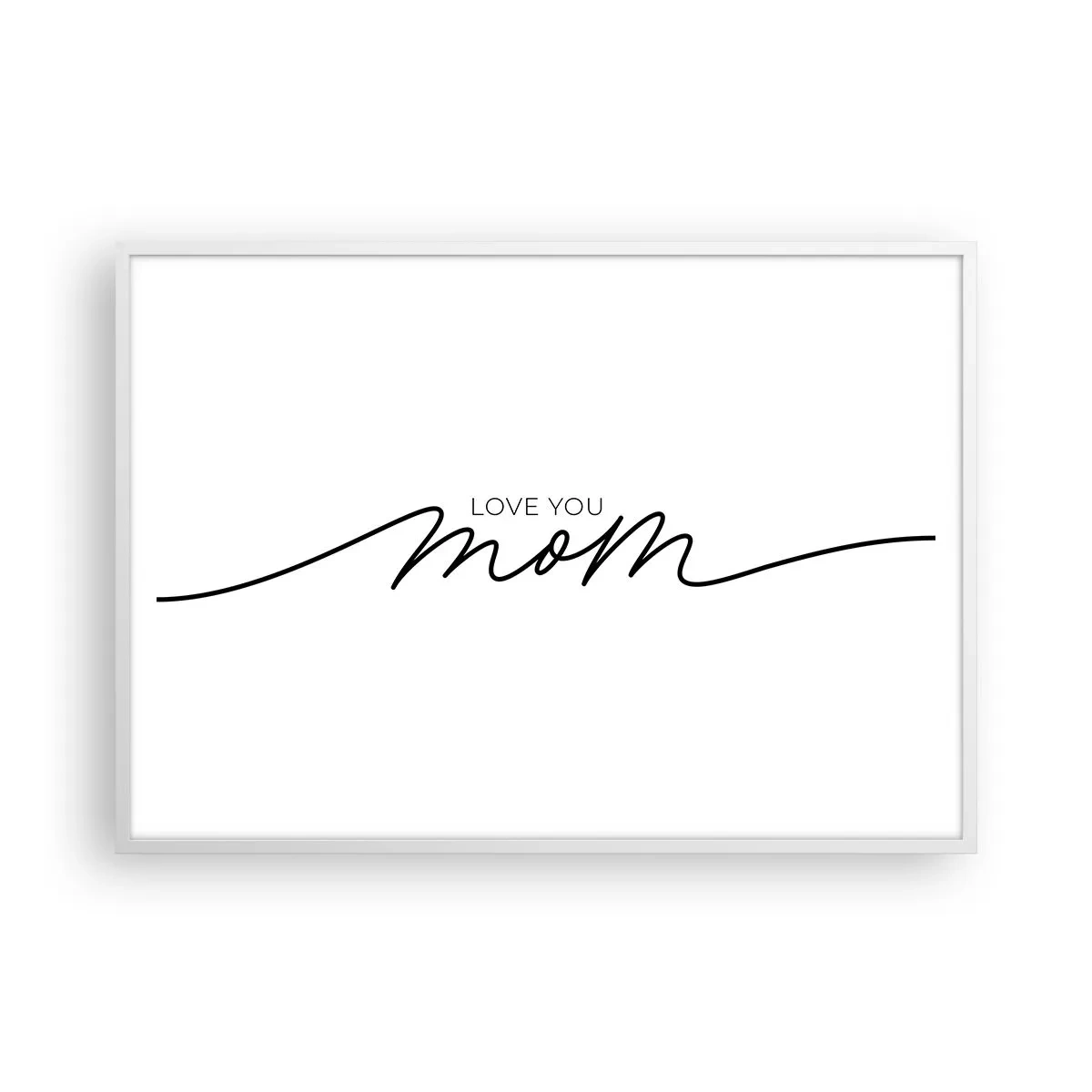 Poster in white frmae - Great Emotion - 100x70 cm