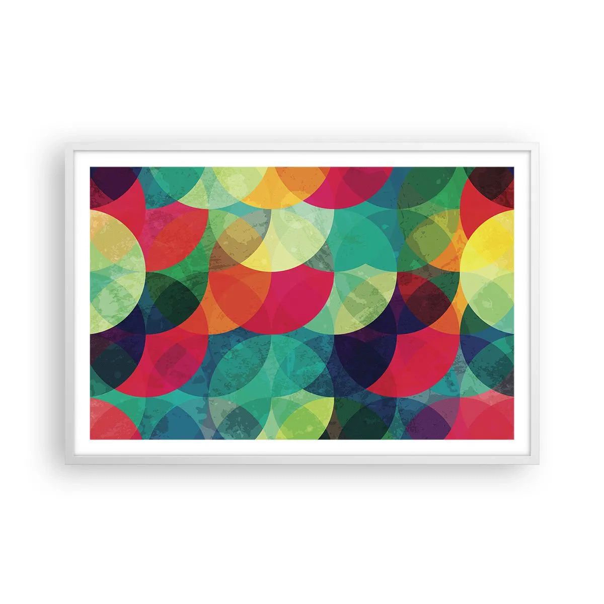 Poster in white frmae - Into the Rainbow - 91x61 cm