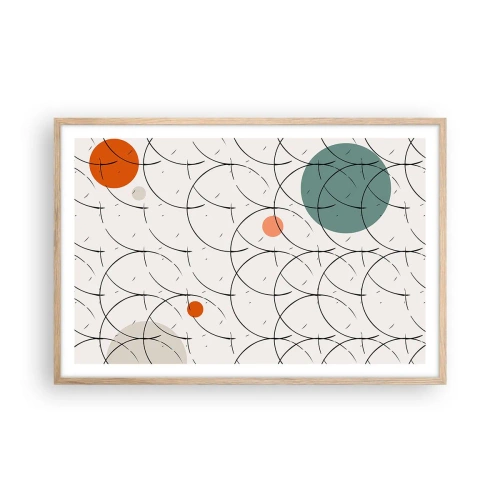 Poster in light oak frame - In the Spirit of Pop-art - 91x61 cm