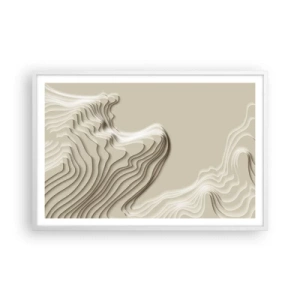 Poster in white frmae - Topography of Art. - 91x61 cm